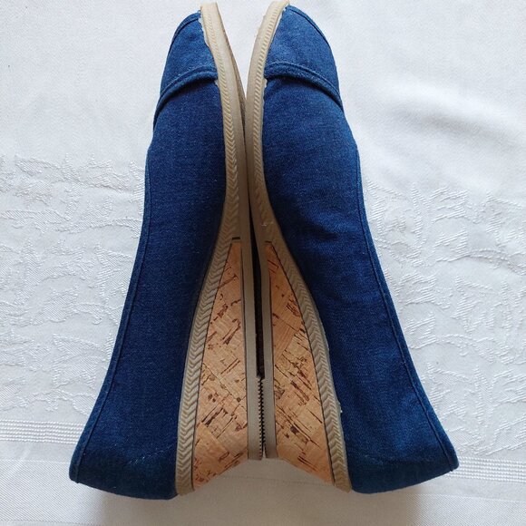 St. Michael From M&S Canvas Wedge Open Toe Espadrilles shoes, Size 9/UK 7 - Picture 4 of 6